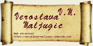 Veroslava Maljugić vizit kartica